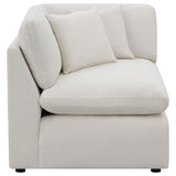 Hobson Upholstered Corner Chair in Ivory