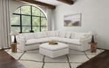 Hobson Upholstered Corner Chair in Ivory