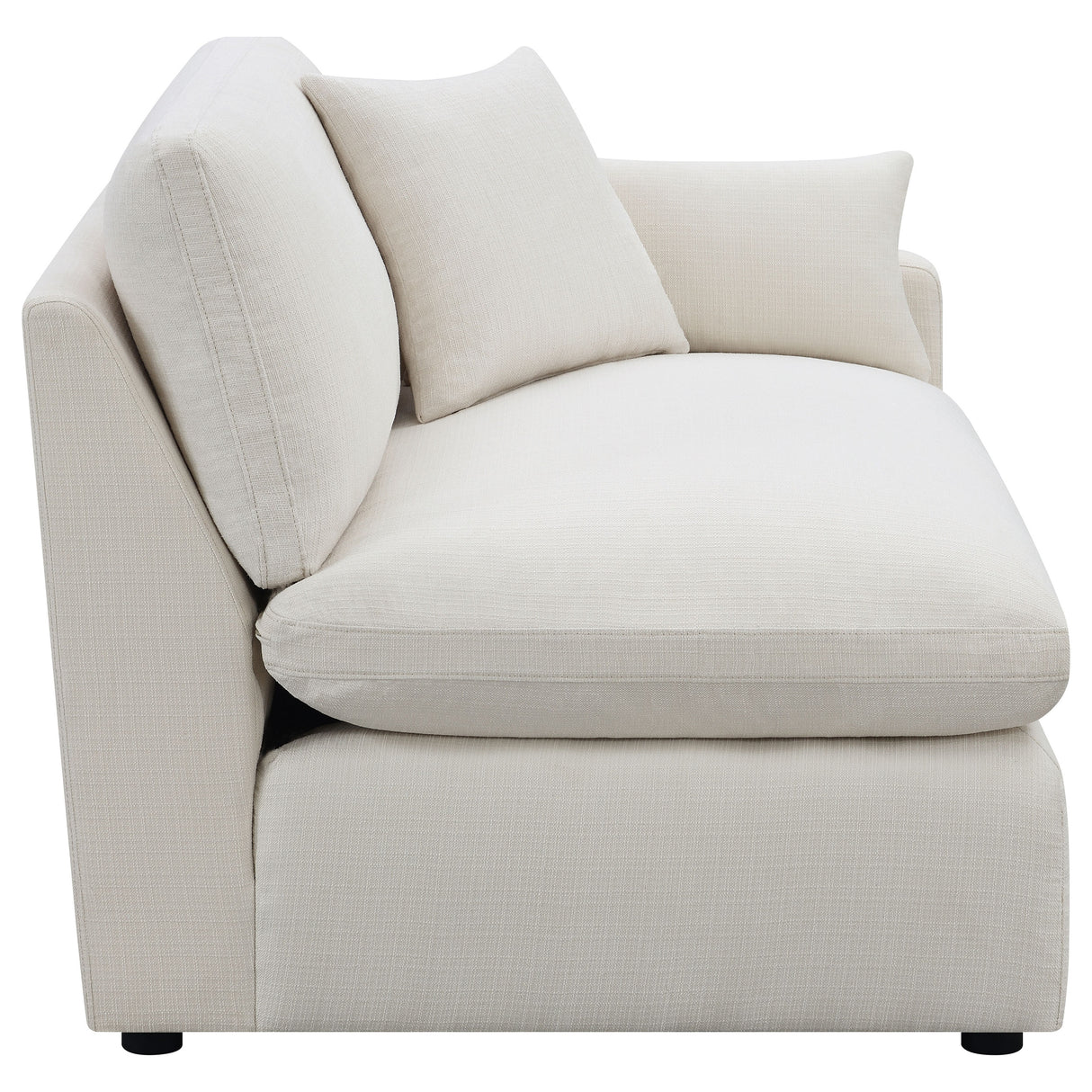 Hobson Upholstered LAF Chair in Ivory