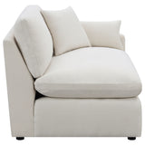 Hobson Upholstered LAF Chair in Ivory