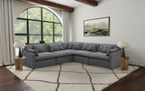 Hobson Upholstered Armless Chair in Charcoal
