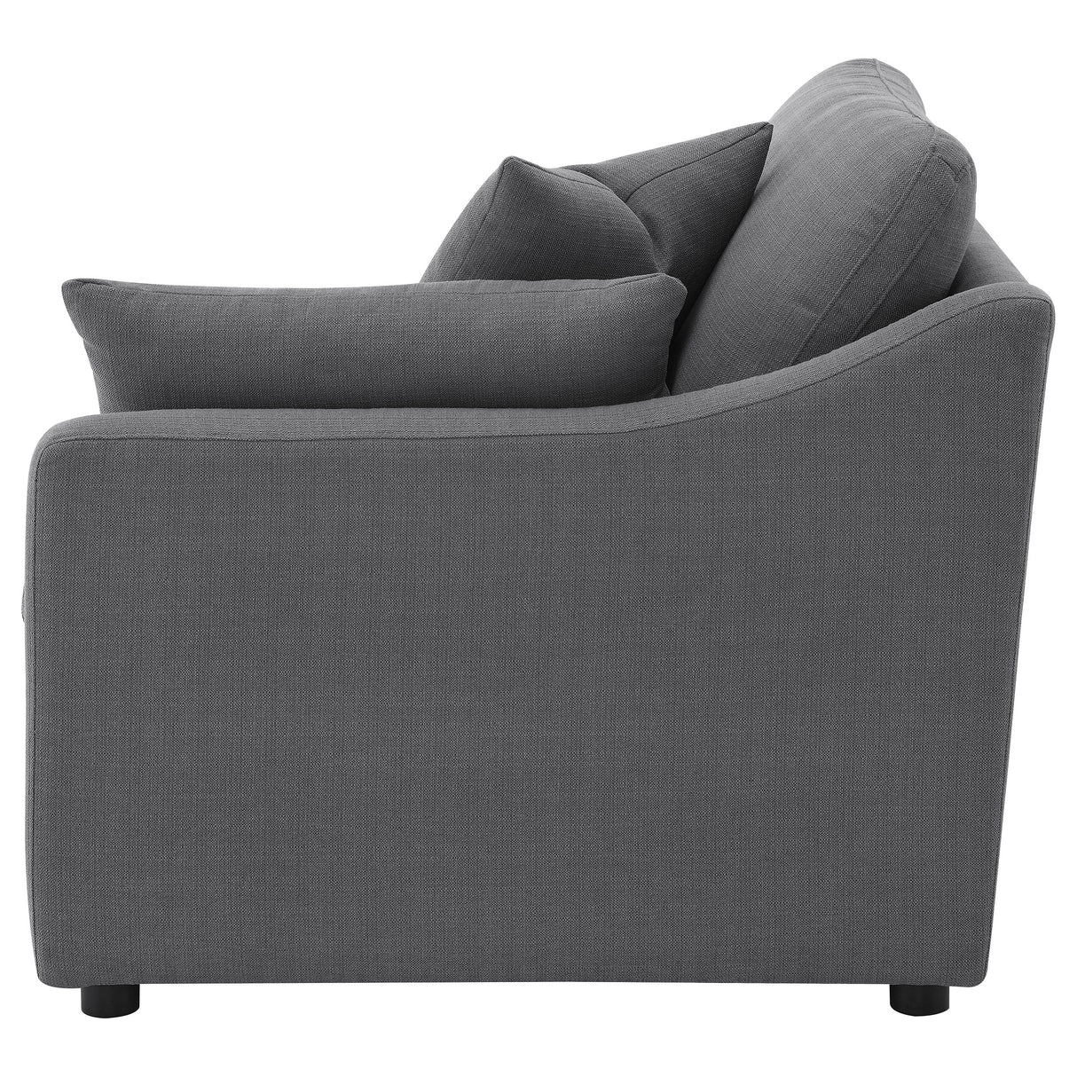 Hobson Upholstered RAF Chair - Charcoal