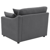 Hobson Upholstered RAF Chair - Charcoal