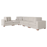 Lakeview 6-Piece Upholstered Modular Sectional Sofa, Ivory