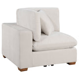 Lakeview 6-Piece Upholstered Modular Sectional Sofa, Ivory