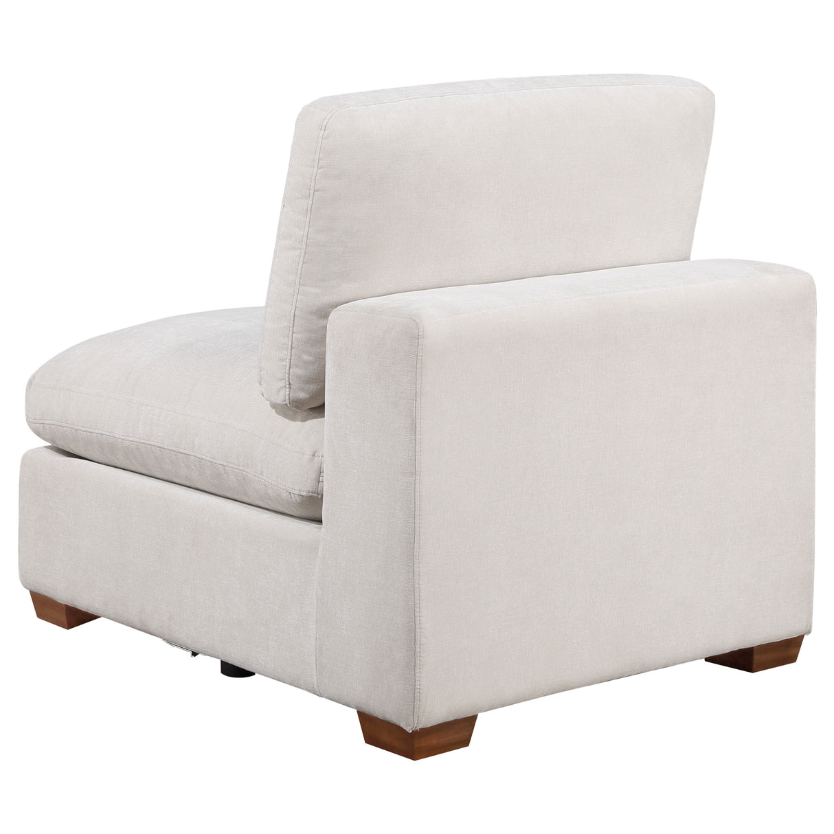 Lakeview Upholstered Armless Chair in Ivory