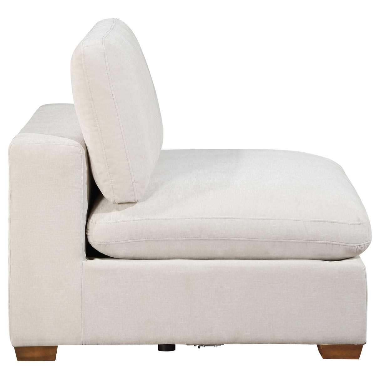Lakeview Upholstered Armless Chair in Ivory