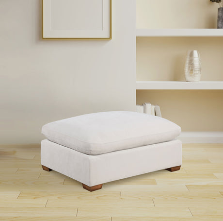 Lakeview Rectangular Upholstered Ottoman in Ivory