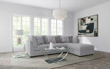 Cambria Upholstered Armless Chair Grey