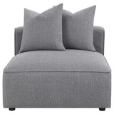 Jennifer 6-Piece Upholstered Modular Sectional Grey