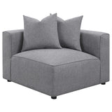 Jennifer 6-Piece Upholstered Modular Sectional Grey