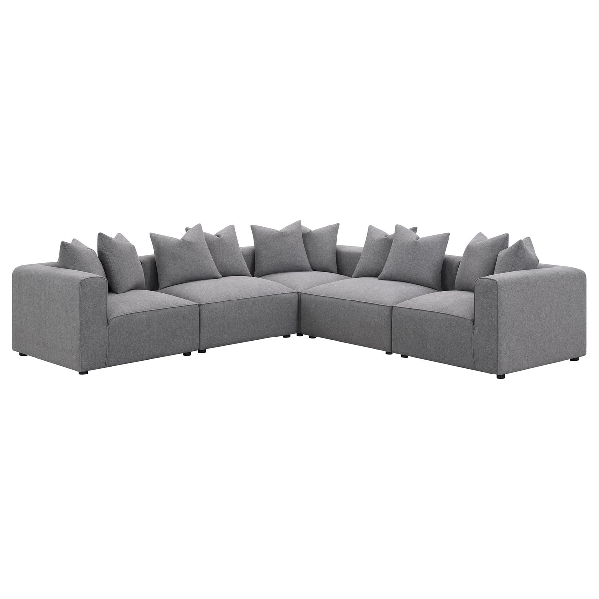 Jennifer Upholstered Armless Chair Grey