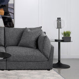 Sasha Upholstered RAF Chair in Barely Black