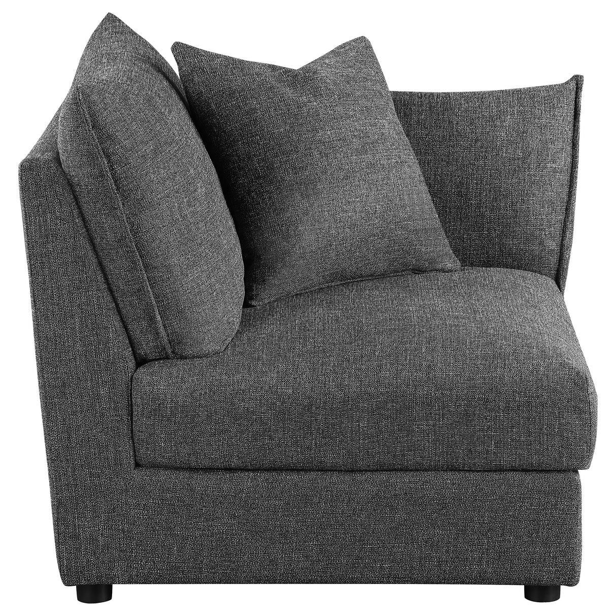 Sasha Upholstered RAF Chair in Barely Black