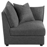 Sasha Upholstered RAF Chair in Barely Black