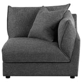 Sasha Upholstered RAF Chair in Barely Black