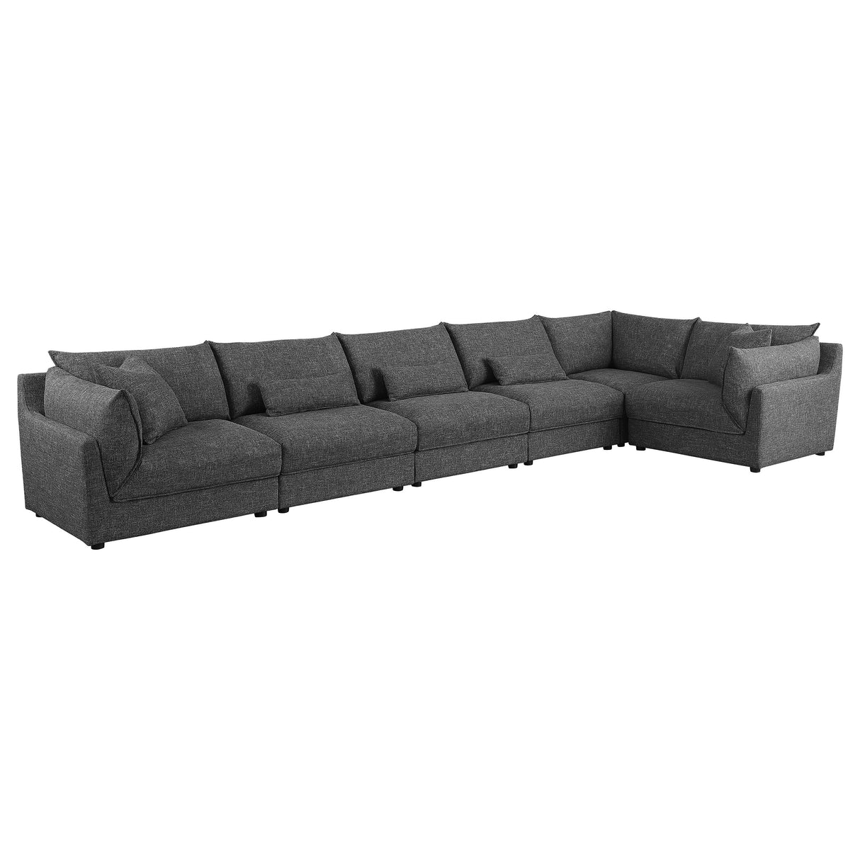 Sasha Upholstered RAF Chair in Barely Black