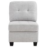 Georgina Upholstered Armless Chair - Beige