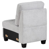Georgina Upholstered Armless Chair - Beige