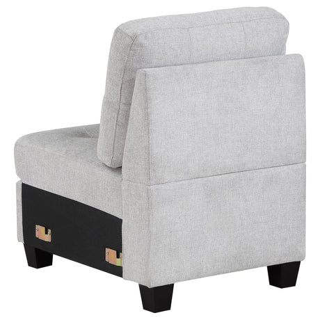 Georgina Upholstered Armless Chair - Beige