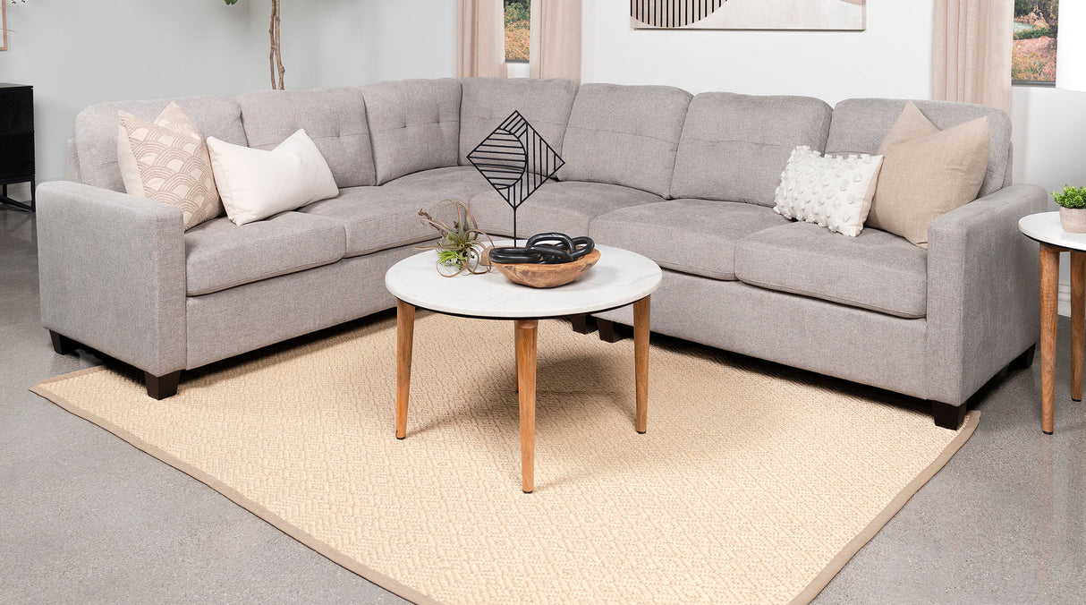 Georgina Upholstered Armless Chair - Beige