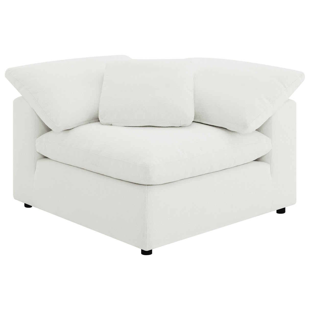 Raleigh 6-Piece Boucle Upholstered Modular Sectional in Ivory