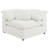 Raleigh 6-Piece Boucle Upholstered Modular Sectional in Ivory