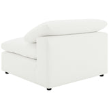 Raleigh Boucle Armless Chair in Ivory