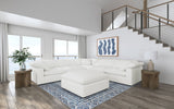 Raleigh Boucle Armless Chair in Ivory