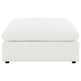 Raleigh Boucle Upholstered Ottoman Ivory