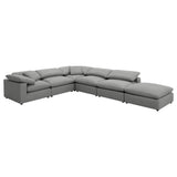 Raleigh 6-Piece Boucle Modular Sectional - Grey