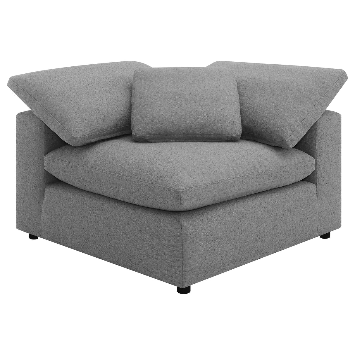 Raleigh 6-Piece Boucle Modular Sectional - Grey