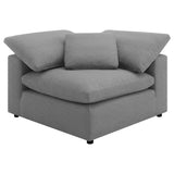 Raleigh 6-Piece Boucle Modular Sectional - Grey