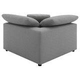 Raleigh Boucle Upholstered Corner Chair Grey