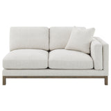 Geneva Boucle Upholstered Sectional Chaise Sofa - Sand