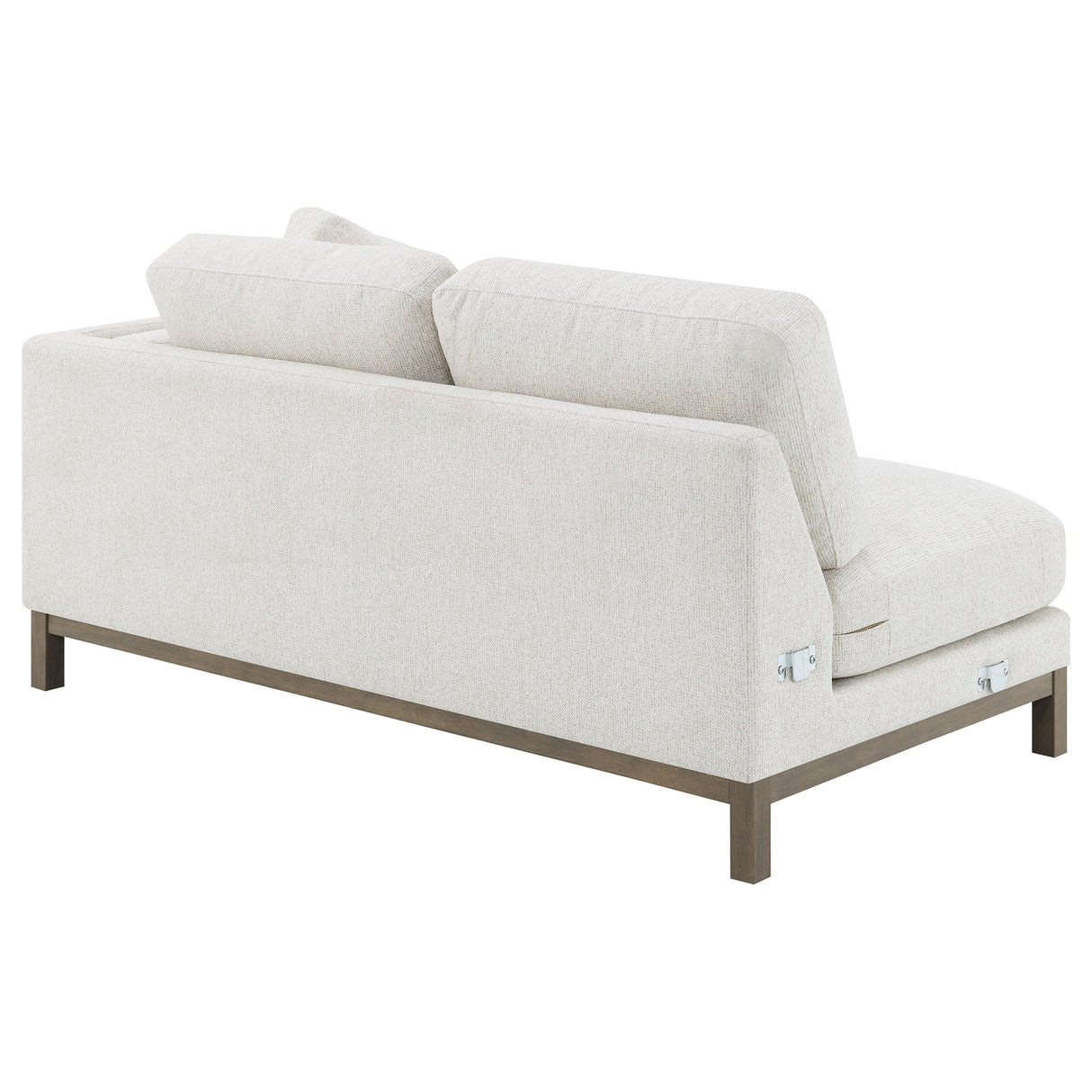 Geneva Boucle Upholstered Sectional Chaise Sofa - Sand