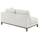 Geneva Boucle Upholstered Sectional Chaise Sofa - Sand