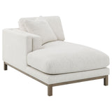Geneva Boucle Upholstered Sectional Chaise Sofa - Sand