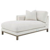 Geneva Boucle Upholstered Sectional Chaise Sofa - Sand