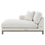 Geneva Boucle Upholstered Sectional Chaise Sofa - Sand