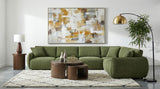 Elysia 6-Piece Fabric Upholstered Modular Sectional Sofa, Green