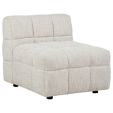 Amara 4-Piece Upholstered Sectional Sofa in Ivory