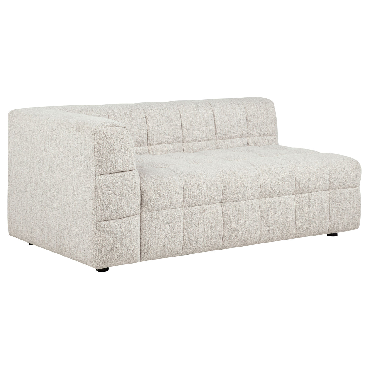Amara 4-Piece Upholstered Sectional Sofa in Ivory
