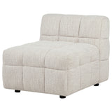 Amara Upholstered Armless Chair in Ivory