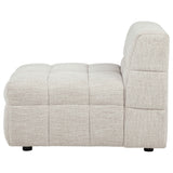 Amara Upholstered Armless Chair in Ivory