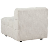 Amara Upholstered Armless Chair in Ivory