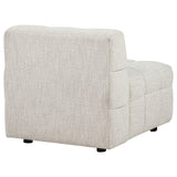 Amara Upholstered Armless Chair in Ivory