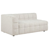 Amara Upholstered LAF Loveseat in Ivory
