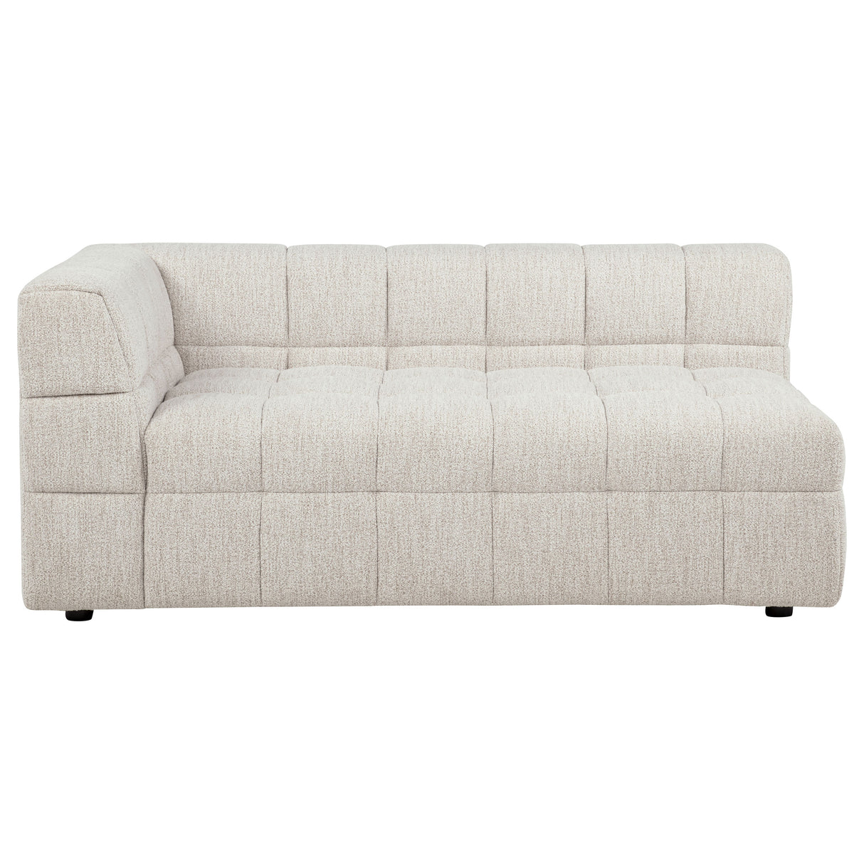 Amara Upholstered LAF Loveseat in Ivory