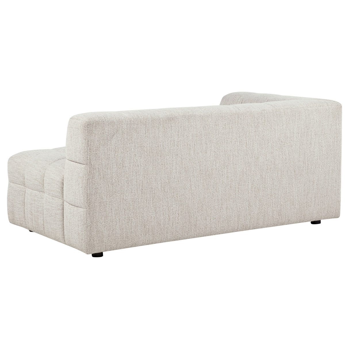 Amara Upholstered LAF Loveseat in Ivory